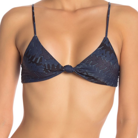 Mikoh Other - MIKOH Kaloko Knot Front Bikini Top in Lei